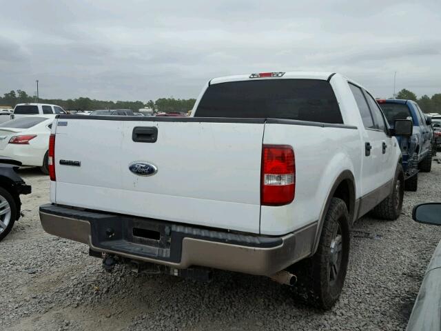 1FTPW12V86KD57323 - 2006 FORD F150 SUPER WHITE photo 4