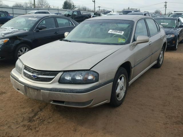 2G1WH55K529372381 - 2002 CHEVROLET IMPALA LS BEIGE photo 2