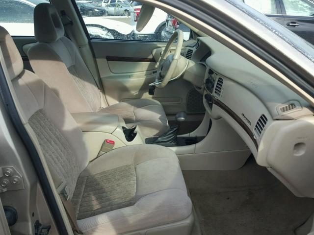 2G1WH55K529372381 - 2002 CHEVROLET IMPALA LS BEIGE photo 5