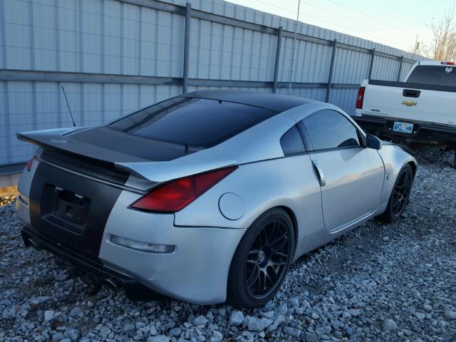 JN1AZ34E33T001747 - 2003 NISSAN 350Z COUPE SILVER photo 4