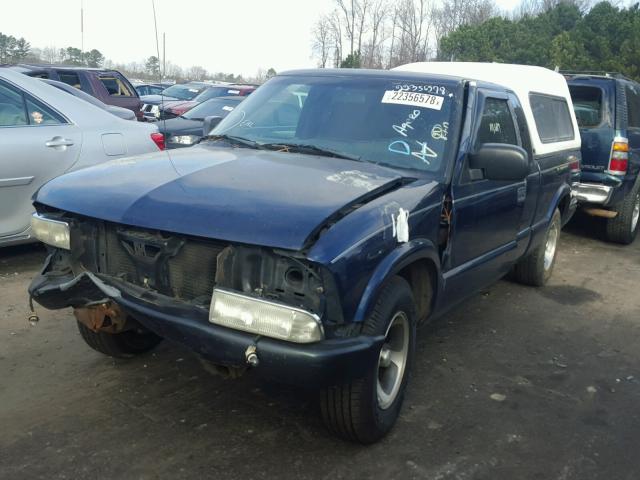 1GCCS19XX38197729 - 2003 CHEVROLET S TRUCK S1 BLUE photo 2