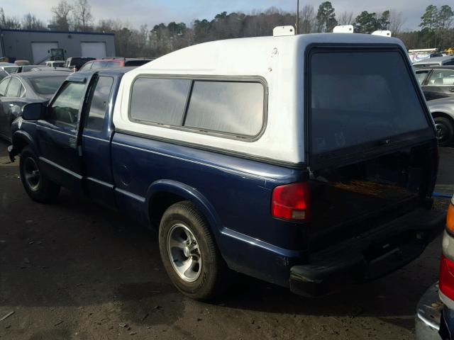 1GCCS19XX38197729 - 2003 CHEVROLET S TRUCK S1 BLUE photo 3