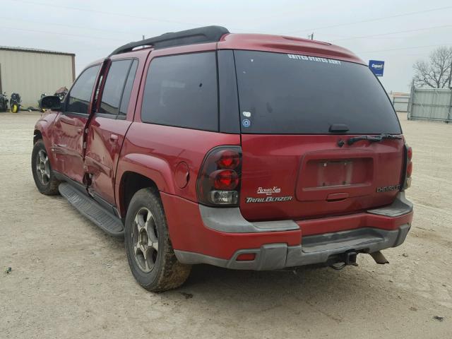 1GNES16P446109727 - 2004 CHEVROLET TRAILBLAZE MAROON photo 3