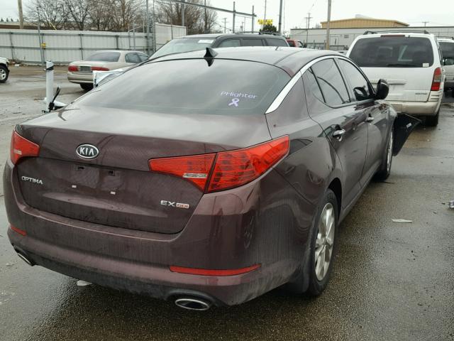 5XXGN4A76CG050925 - 2012 KIA OPTIMA EX MAROON photo 4