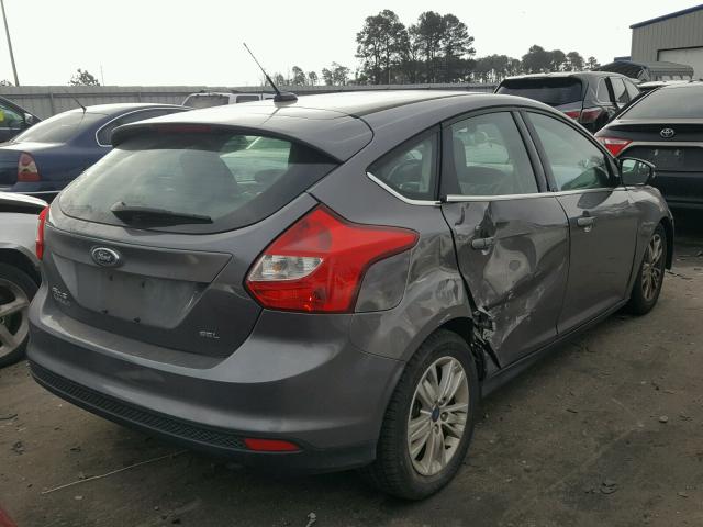 1FAHP3M28CL162026 - 2012 FORD FOCUS SEL CHARCOAL photo 4