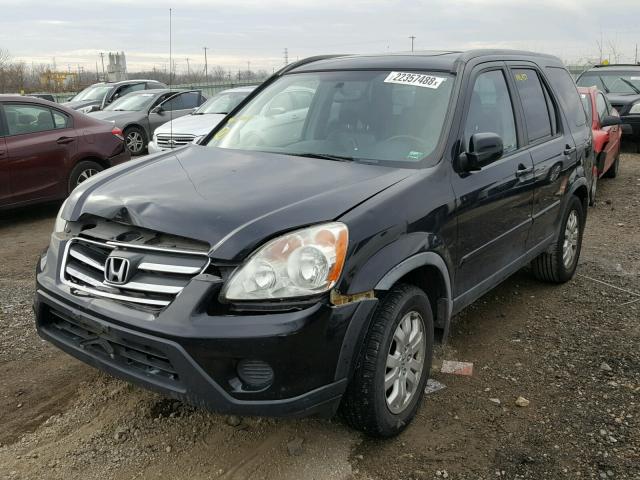 JHLRD78906C031282 - 2006 HONDA CR-V SE BLACK photo 2