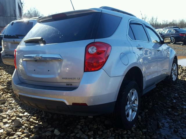 2GNFLEEK6D6355977 - 2013 CHEVROLET EQUINOX LT SILVER photo 4