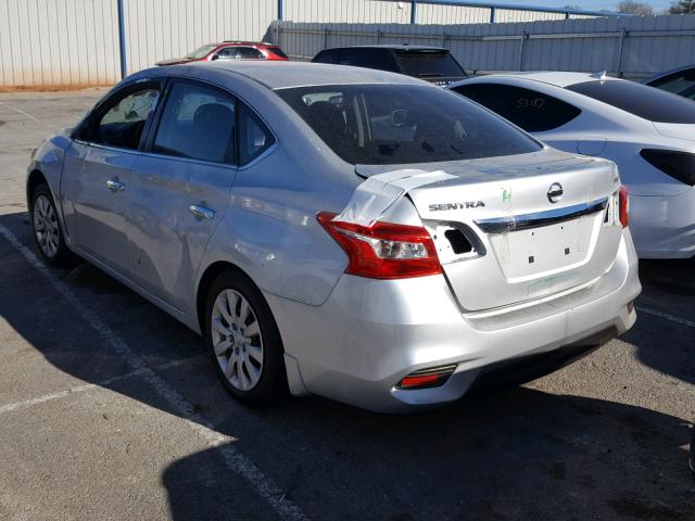 3N1AB7AP3GY295634 - 2016 NISSAN SENTRA SILVER photo 3