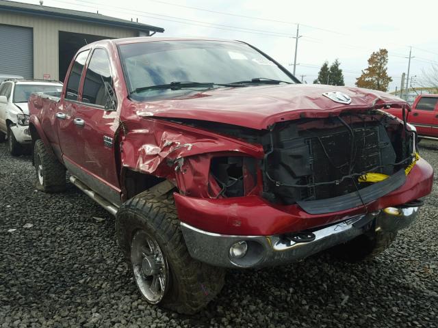 3D7KS28A08G127100 - 2008 DODGE RAM 2500 S RED photo 1