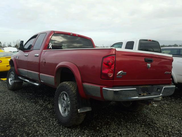 3D7KS28A08G127100 - 2008 DODGE RAM 2500 S RED photo 3