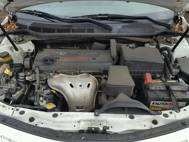 4T4BE46K59R132656 - 2009 TOYOTA CAMRY BASE WHITE photo 7
