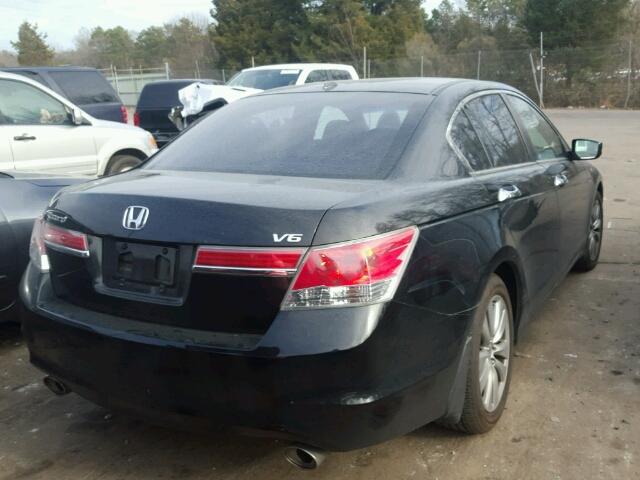 1HGCP3F87BA026777 - 2011 HONDA ACCORD EXL BLACK photo 4