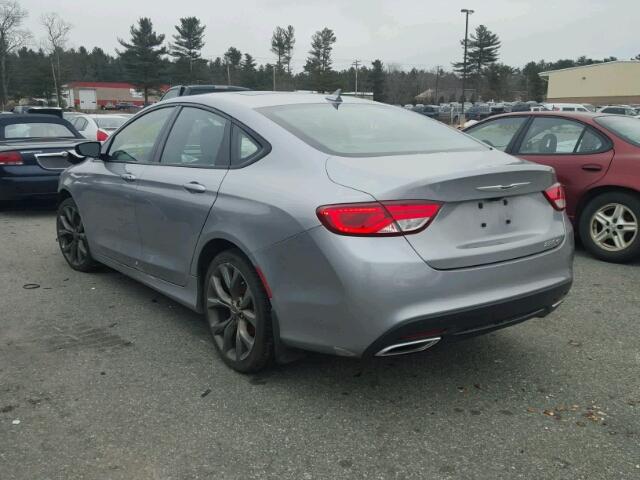 1C3CCCBGXFN535465 - 2015 CHRYSLER 200 S GRAY photo 3