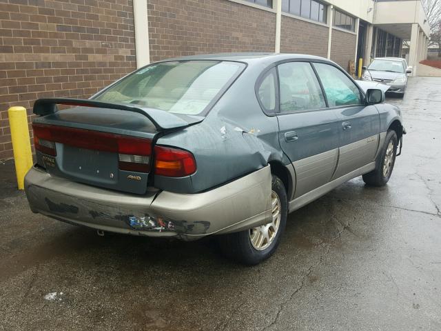 4S3BE896427204679 - 2002 SUBARU LEGACY OUT GREEN photo 4