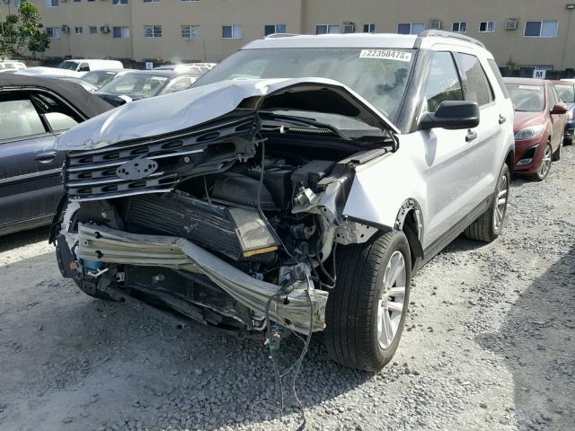 1FM5K7BH2GGB78713 - 2016 FORD EXPLORER SILVER photo 2