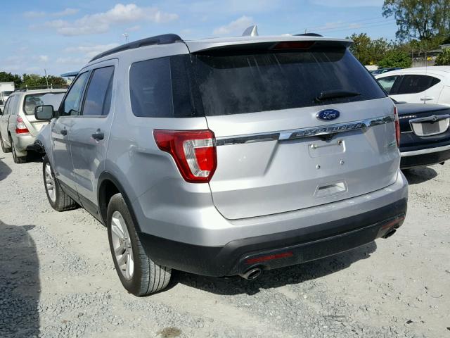 1FM5K7BH2GGB78713 - 2016 FORD EXPLORER SILVER photo 3