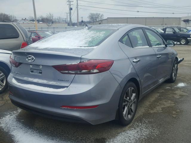 5NPD84LF2HH158324 - 2017 HYUNDAI ELANTRA SE SILVER photo 4