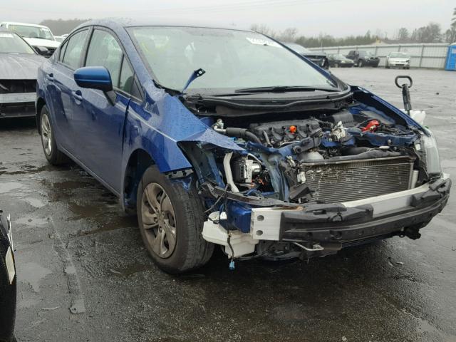 19XFB2F58FE024629 - 2015 HONDA CIVIC LX BLUE photo 1