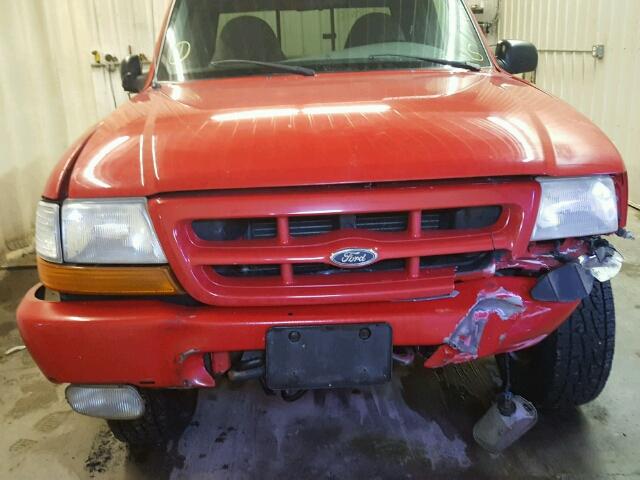 1FTZR15VXXPC08623 - 1999 FORD RANGER SUP RED photo 9