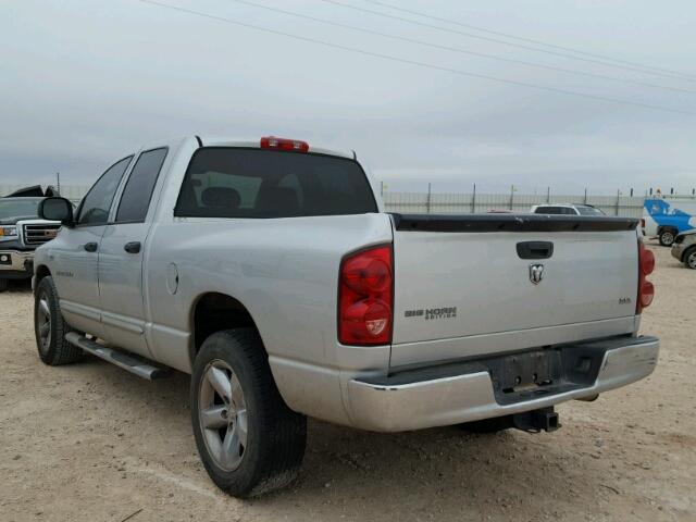 1D7HA18237S132699 - 2007 DODGE RAM 1500 S SILVER photo 3