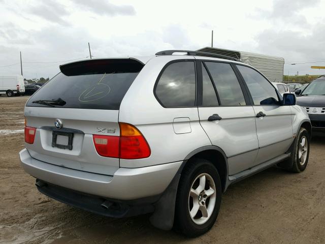 WBAFA53591LP22060 - 2001 BMW X5 3.0I SILVER photo 4