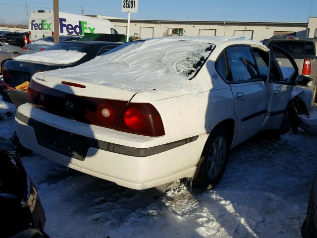 2G1WF52EX29157843 - 2002 CHEVROLET IMPALA WHITE photo 4