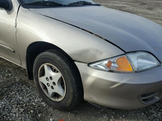 1G1JC524527306087 - 2002 CHEVROLET CAVALIER B TAN photo 10