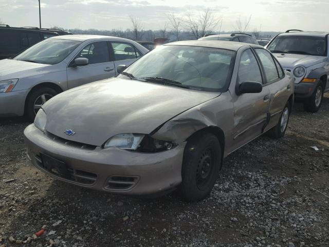 1G1JC524527306087 - 2002 CHEVROLET CAVALIER B TAN photo 2