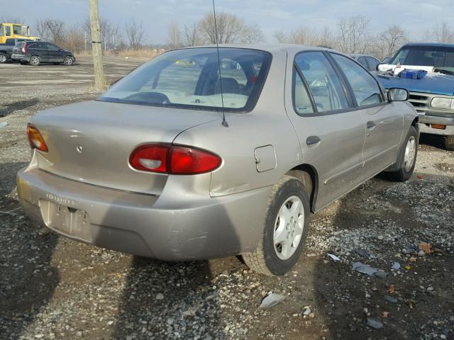 1G1JC524527306087 - 2002 CHEVROLET CAVALIER B TAN photo 4