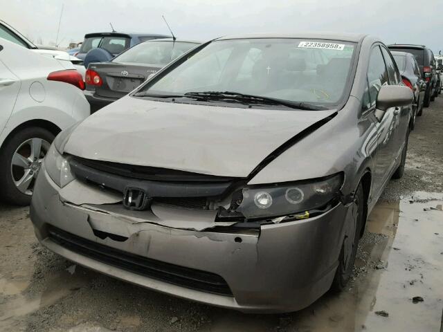 2HGFA16458H117282 - 2008 HONDA CIVIC DX-G GRAY photo 2