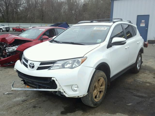 JTMWFREV3D5001895 - 2013 TOYOTA RAV4 XLE WHITE photo 2