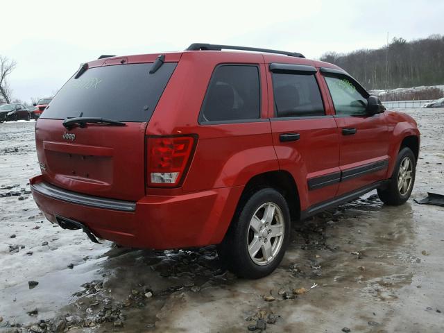 1J4GR48K56C120914 - 2006 JEEP GRAND CHER RED photo 4