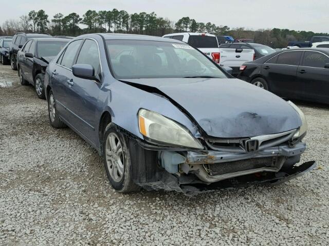 1HGCM56727A125882 - 2007 HONDA ACCORD EX BLUE photo 1