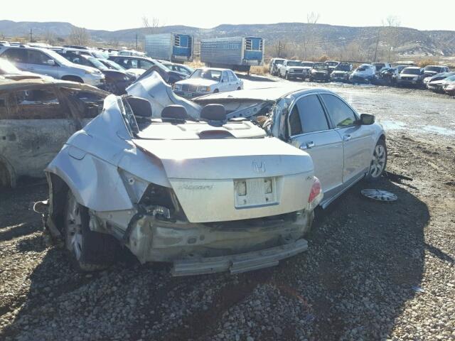 1HGCP3F88AA010828 - 2010 HONDA ACCORD EXL SILVER photo 4