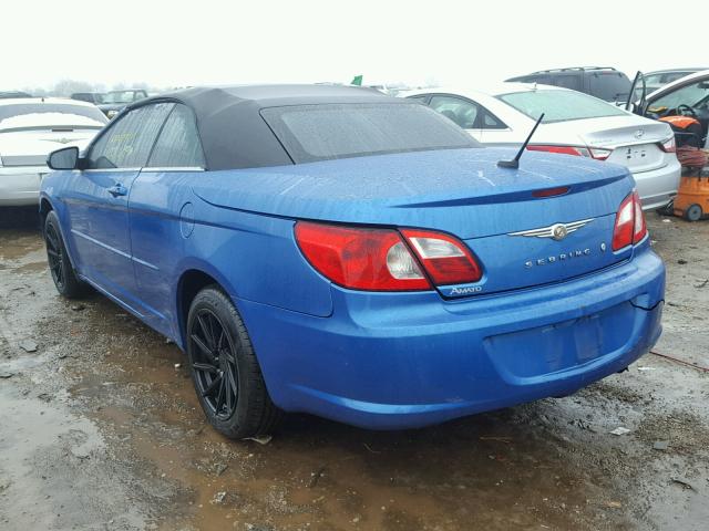 1C3LC45K38N140343 - 2008 CHRYSLER SEBRING BLUE photo 3