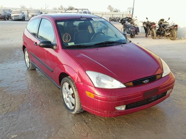 3FAFP31301R166106 - 2001 FORD FOCUS ZX3 RED photo 1