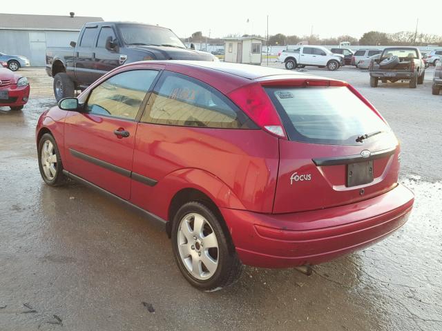 3FAFP31301R166106 - 2001 FORD FOCUS ZX3 RED photo 3