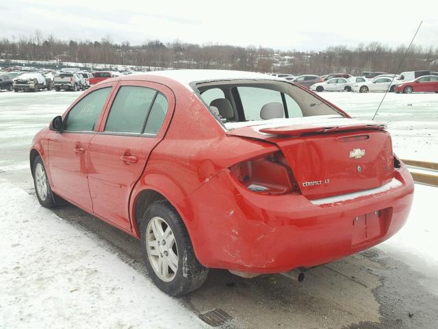 1G1AL58F177375049 - 2007 CHEVROLET COBALT LT RED photo 3