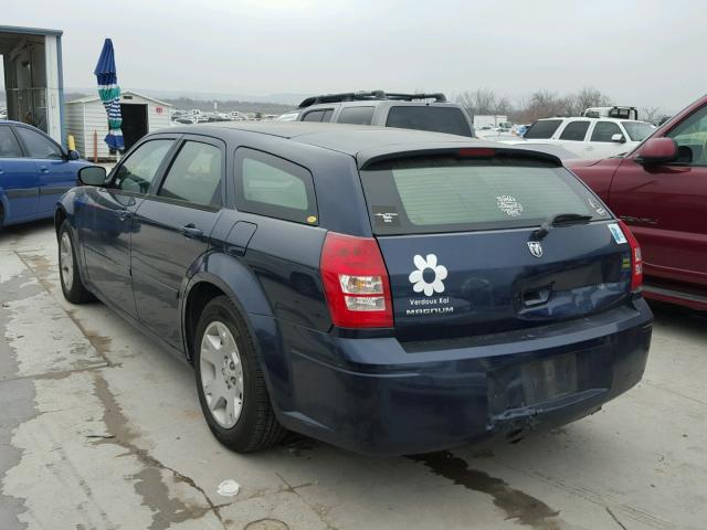 2D4FV48TX5H637954 - 2005 DODGE MAGNUM SE BLUE photo 3