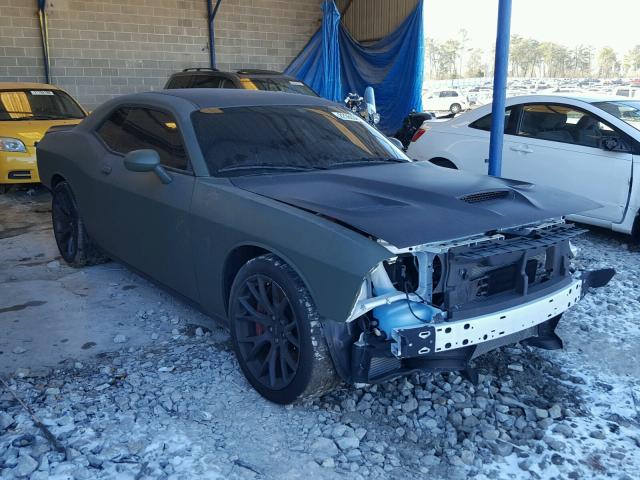 2C3CDZC97FH727130 - 2015 DODGE CHALLENGER GREEN photo 1