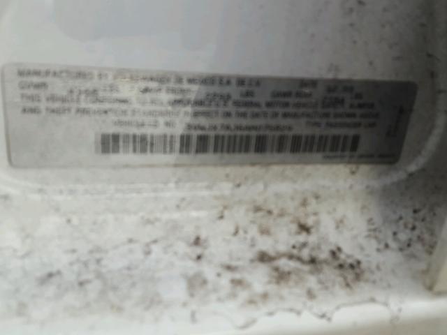 3VWJX7AJ6AM075829 - 2010 VOLKSWAGEN JETTA S 白色 照片 10