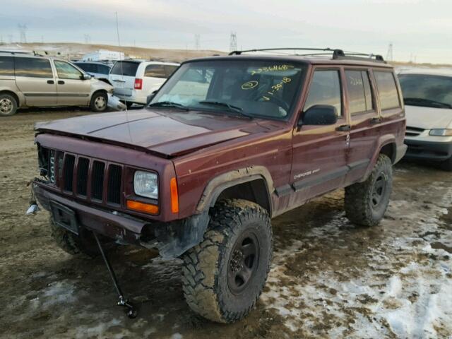 1J4FF48S81L612897 - 2001 JEEP CHEROKEE S PURPLE photo 2