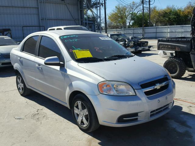 KL1TD5DE4AB043922 - 2010 CHEVROLET AVEO LS SILVER photo 1