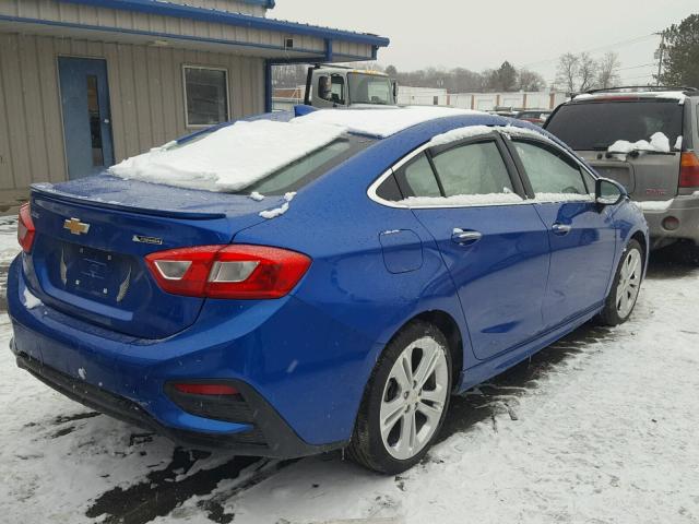 1G1BF5SM5H7101941 - 2017 CHEVROLET CRUZE PREM BLUE photo 4