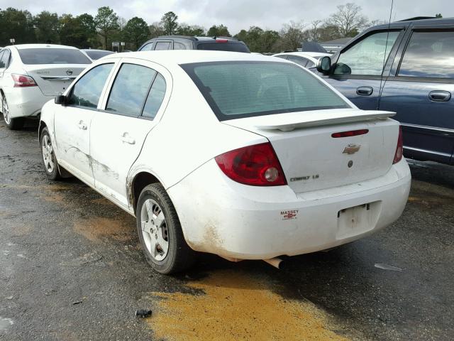 1G1AK55F277204043 - 2007 CHEVROLET COBALT LS WHITE photo 3