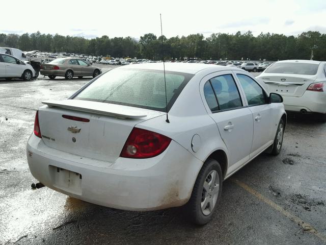 1G1AK55F277204043 - 2007 CHEVROLET COBALT LS WHITE photo 4