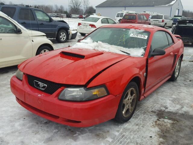 1FAFP40424F122576 - 2004 FORD MUSTANG RED photo 2