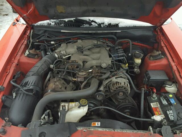 1FAFP40424F122576 - 2004 FORD MUSTANG RED photo 7