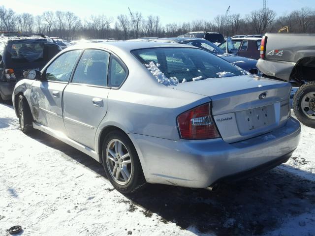 4S3BL626757215667 - 2005 SUBARU LEGACY 2.5 SILVER photo 3