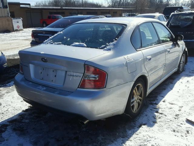 4S3BL626757215667 - 2005 SUBARU LEGACY 2.5 SILVER photo 4